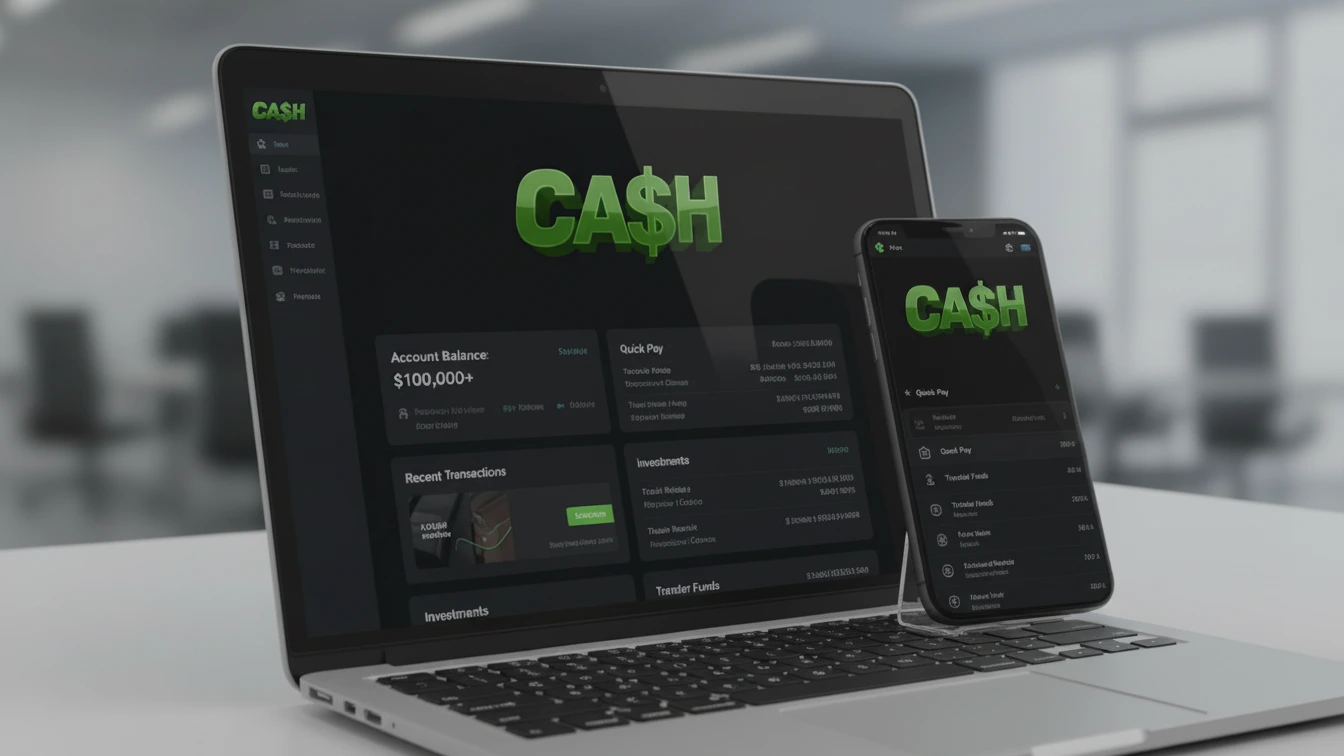 Interface do aplicativo de gerenciamento de marketing